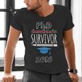 PhD Survivor 2018 Tshirt For PhD Graduates Graduation Gift Men's V-Neck T-Shirt