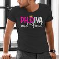 PhDiva Graduation Doctorate Student Graduate Men's V-Neck T-Shirt