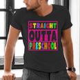 Pink STRAIGHT OUTTA Preschool PRE-K Graduation Men's V-Neck T-Shirt