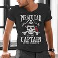 Pirate Dad I Be The Captain Of This Here Crew Pirate Dad Men's V-Neck T-Shirt