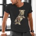 Pitbull I Love Dad Pit Bull Terrier Pettie Dog Owner Father Men's V-Neck T-Shirt Pitbull I Love Dad Pit Bull Terrier Pettie Dog Owner Father Men's V-Neck T-Shirt