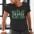 Plant Papi Daddy Father Gardener Gardening Father’s Day Men's V-Neck T-Shirt