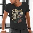 Please Chew Quieter Introverts Casual Everyday Men's V-Neck T-Shirt Please Chew Quieter Introverts Casual Everyday Men's V-Neck T-Shirt