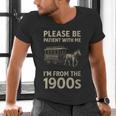 Please Be Patient With Me I'm From The 1900s Horse Carriage Men's V-Neck T-Shirt Please Be Patient With Me I'm From The 1900s Horse Carriage Men's V-Neck T-Shirt