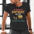 Please Be Patient With My I'm From The 1900s Old Retro Men's V-Neck T-Shirt