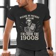 Please Be Patient With Me I'm From The 1900s Skeleton Men's V-Neck T-Shirt Please Be Patient With Me I'm From The 1900s Skeleton Men's V-Neck T-Shirt