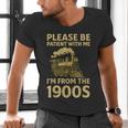 Please Be Patient With Me I'm From The 1900s Steam Train Men's V-Neck T-Shirt Please Be Patient With Me I'm From The 1900s Steam Train Men's V-Neck T-Shirt