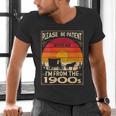 Please Be Patient I'm From The 1900s Sunset Vintage Wagon Men's V-Neck T-Shirt Please Be Patient I'm From The 1900s Sunset Vintage Wagon Men's V-Neck T-Shirt