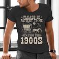 Please Be Patient To Me I'm From The 1900s Wild West Vintage Men's V-Neck T-Shirt