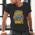 Please Be Patient-With Me I'm From The 1900s Retro 90's Men's V-Neck T-Shirt