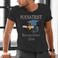 Podiatrist Established 2018 Med School Graduation Shirt Men's V-Neck T-Shirt