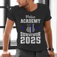 Police Academy Survivor 2025 Graduation Police School Men's V-Neck T-Shirt