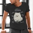 Pomeranian Anatomy Cute Pet Pom Mom Dog Dad For Men Women Girls Kids Men's V-Neck T-Shirt