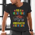 Pre-K Graduation Monster Truck Kindergarten Here We Come Men's V-Neck T-Shirt