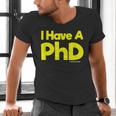 Pretty Huge Dick Joke Graduation PhD Humor Men's V-Neck T-Shirt