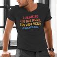 I Promise I'm Not Rude I'm Just Very Awkward Introvert Men's V-Neck T-Shirt I Promise I'm Not Rude I'm Just Very Awkward Introvert Men's V-Neck T-Shirt
