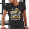 Proud Abuela Of 2024 College Graduate Family 24 Graduation Men's V-Neck T-Shirt