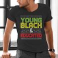 Proud African American Educated Graduation Men's V-Neck T-Shirt