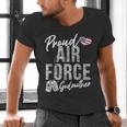 Proud Air Force Godmother US Air Force Graduation Godmother Men's V-Neck T-Shirt