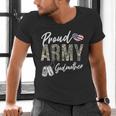 Proud Army Godmother Army Graduation Godmother US Army Men's V-Neck T-Shirt