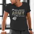 Proud Army Stepmom Army Graduation Stepmom US Army Stepmom Men's V-Neck T-Shirt