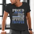 Proud Aunt Of a State Trooper Police Officer Graduation Men's V-Neck T-Shirt