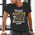 Proud Auntie Of 2022 Graduate Class 2022 Graduation Leopard Men's V-Neck T-Shirt