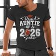 Proud Auntie Of A 2026 Senior Football Graduation Family Men's V-Neck T-Shirt