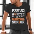 Proud Auntie Of a Basketball Senior 2026 Graduation Gifts Men's V-Neck T-Shirt