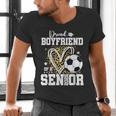 Proud Boyfriend Of A 2026 Senior Soccer Graduation Leopard Men's V-Neck T-Shirt