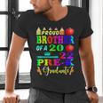 Proud Brother Of 2022 Pre K Graduate Graduation Men's V-Neck T-Shirt