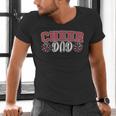 Proud Cheer Dad My Favorite Cheerleader Calls Me Daddy Men Men's V-Neck T-Shirt Proud Cheer Dad My Favorite Cheerleader Calls Me Daddy Men Men's V-Neck T-Shirt