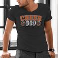 Proud Cheer Dad My Favorite Cheerleader Calls Me Dad Orange Men's V-Neck T-Shirt