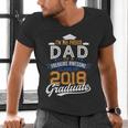 Proud Dad Of A 2018 Graduate Shirt Graduation Grad Class Men's V-Neck T-Shirt