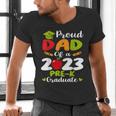 Proud Dad Of 2023 Pre K Graduate Graduation Men's V-Neck T-Shirt