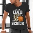 Proud Dad Of A 2026 Senior Basketball Graduation Leopard Men's V-Neck T-Shirt