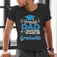 Proud Dad Of a Class Of 2026 Graduate Senior 2026 Men's V-Neck T-Shirt Proud Dad Of a Class Of 2026 Graduate Senior 2026 Men's V-Neck T-Shirt