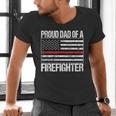 Proud Dad Of a Firefighter Fireman Parent Men's V-Neck T-Shirt