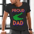 Proud Dad Of A Gator Unique Idea For Fathers Day Men's V-Neck T-Shirt