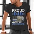 Proud Dad Of A State Trooper Police Officer Graduation Men's V-Neck T-Shirt