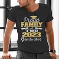 Proud Family Of Two 2023 Graduate Class 2023 Graduation Men's V-Neck T-Shirt