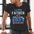 Proud Father Of 2023 College Graduate Family 23 Graduation Men's V-Neck T-Shirt