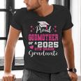 Proud Godmother Of 5th Grade Graduate 2025 Family Graduation Men's V-Neck T-Shirt