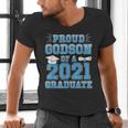 Proud Godson Of a 2021 Graduate School Graduation Family Men's V-Neck T-Shirt