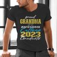 Proud Grandma Of 2023 College Graduate Family 23 Graduation Men's V-Neck T-Shirt