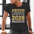 Proud Grandma Of A 2026 Graduate Shirt Class 2026 Graduation Men's V-Neck T-Shirt