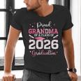 Proud Grandma Of A 2026 Senior Class Of 2026 Graduation Men's V-Neck T-Shirt