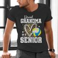 Proud Grandma Of A 2026 Senior Volleyball Graduation Leopard Men's V-Neck T-Shirt