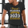 Proud Grandma Of a Class Of 2023 Graduate Senior Graduation Men's V-Neck T-Shirt