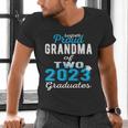 Proud Grandma Of Two 2023 Graduate Class 2023 Graduation Men's V-Neck T-Shirt